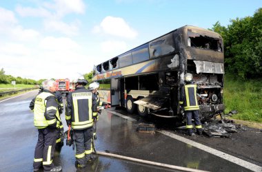 Brand in Reisebus mit Schülern der PDS Eupen glimpflich verlaufen