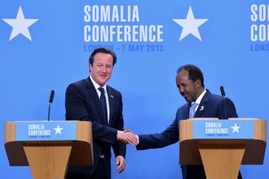 David Cameron und Somalias Präsident Hassan Sheikh Mohamud