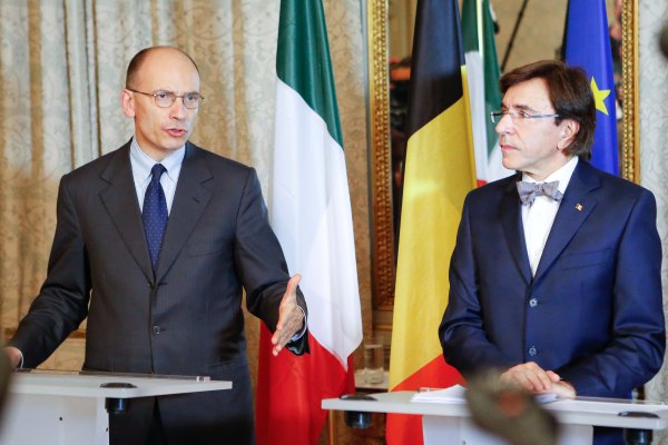 Enrico Letta und Elio Di Rupo