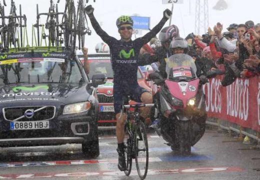 Giro d'Italia: Giovanni Visconti gewinnt die 15. Etappe im Schneegestöber