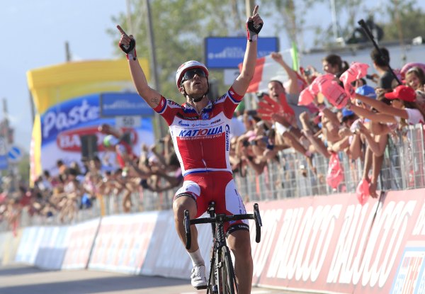 Luca Paolini gewinnt die 3. Etappe des diesjährigen Giro d'Italia