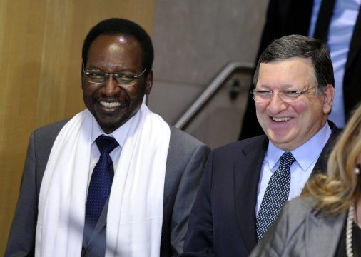 Malis Präsident Dioncounda Traore mit EU-Präsident José Manuel Barroso