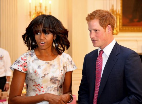 Michelle Obama bekam Besuch von Prinz Harry