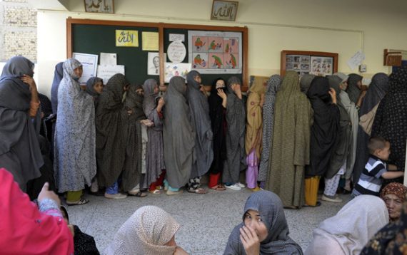 Pakistan wählt ein neues Parlament (Bild: Wahlbüro in Quetta)