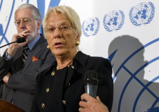 Carla del Ponte am 25. Oktober 2012 in Genf