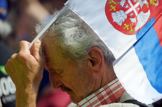 Anti-Regierungs-Demo in Belgrad