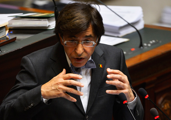 Premierminister Elio Di Rupo in der Kammer