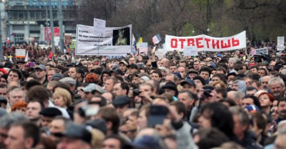 Russlands Opposition protestiert gegen Putin