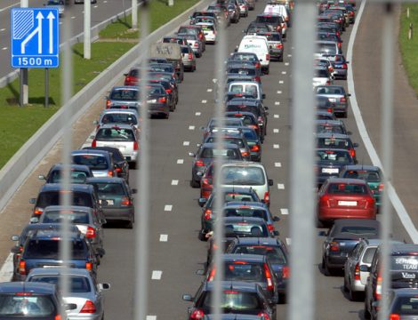 Morgendlicher Berufsverkehr zwischen Sterrebeek und Heverlee