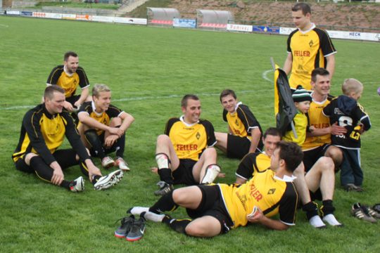 Weywertz-Spieler nach dem 5:3-Sieg über St. Vith