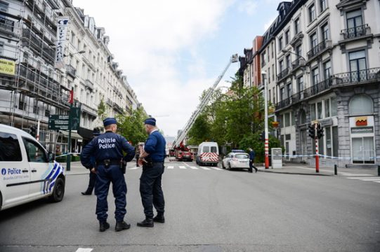 Explosion in Gebäude auf dem Brüsseler Boulevard Anspach