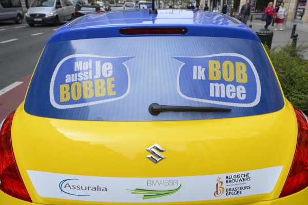 Auto für die neue Bob-Kampagne in Brüssel vorgestellt