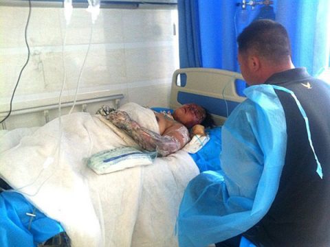 Viele Opfer werden wegen schwerer Brandverletzungen behandelt