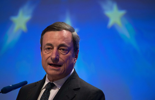 EZB-Präsident Mario Draghi in Berlin: Ausstieg aus der lockeren Geldpolitik in weiter Ferne
