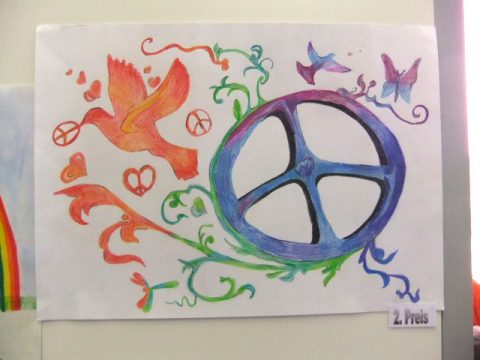 Lions Club St. Vith prämiert erstmals Friedensplakate - Platz zwei (Laurie Goenen)