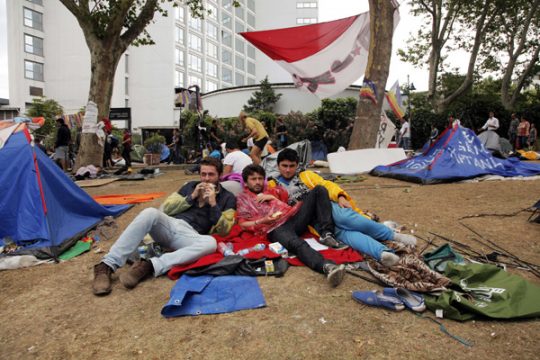 Demonstranten harren weiter aus: Protestlager im Gezi-Park