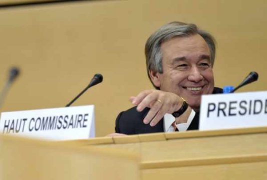 António Guterres, UN-Hochkommissar für Flüchtlinge