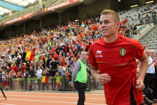 Thorgan Hazard beim Fan-Tag am 2. Juni in Brüssel