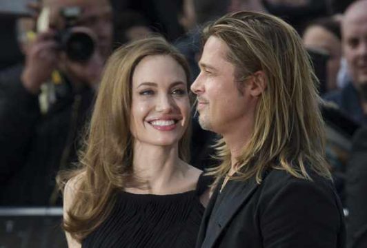 Angelina Jolie und Brad Pitt bei der Premiere seines neuen Films "World War Z" in London