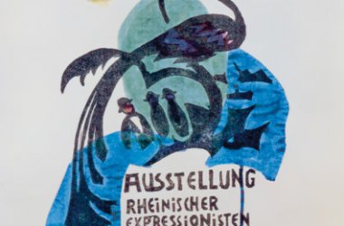 August Macke, Plakatentwurf für die Ausstellung Rheinischer Expressionisten in Bonn 1913