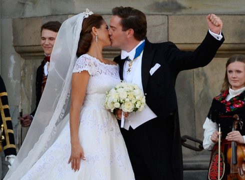 Hochzeitskuss: Prinzessin Madeleine und Chris O'Neill