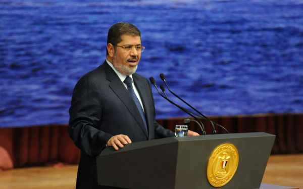 Der ägyptische Präsident Mohammed Mursi am 11.6.