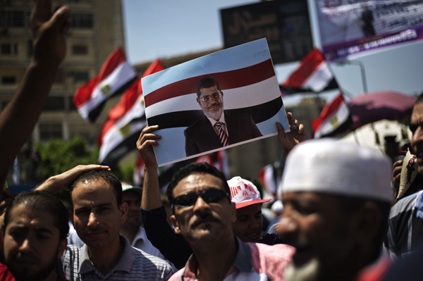 Anhänger des islamistischen Präsidenten Mohammed Mursi