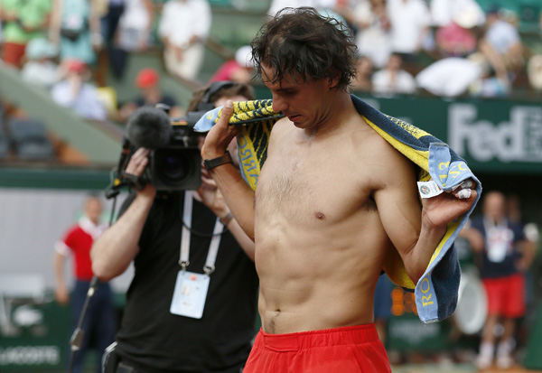 Titelverteidiger Rafael Nadal aus Spanien steht erneut im Halbfinale der French Open