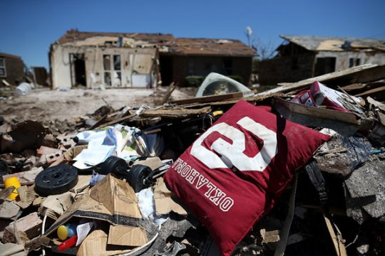 In Oklahoma gilt in 25 Landkreisen der Notstand.