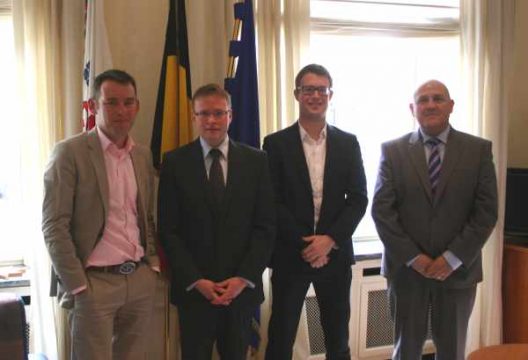 Bart Weekers, Alexander Miesen, Cédric Langer und Marc Bertrand (vlnr)