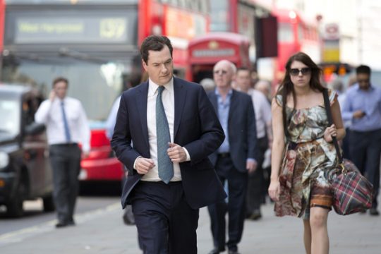 Schatzkanzler George Osborne in London