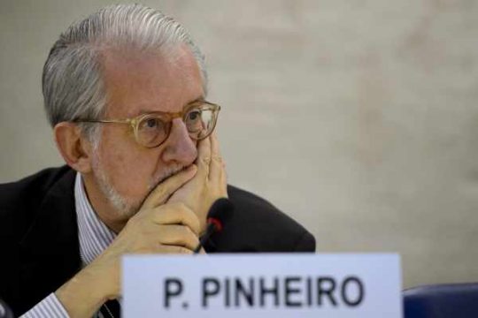 Paulo Pinheiro, Leiter der Expertengruppe