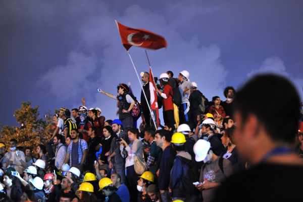 Die Proteste auf dem Taksim-Platz im Zentrum Istanbuls dauern immer noch an
