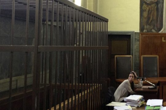 Die heute 20-jährige Ruby vor Gericht