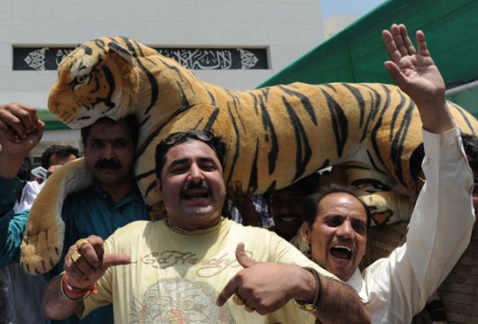 Sharif-Anhänger feiern die Wahl