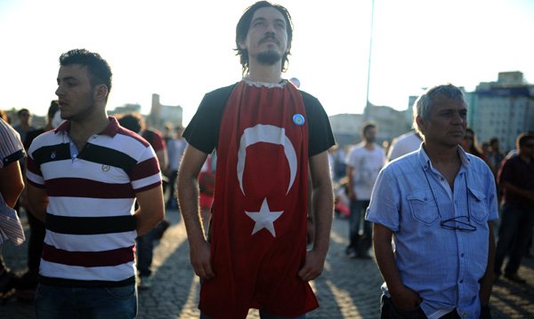 Stiller Protest gegen Erdogan