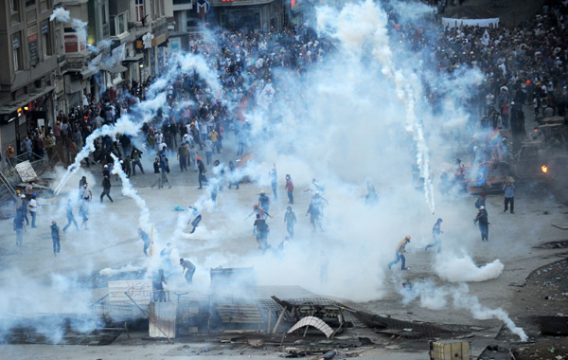 Polizeieinsatz auf dem Taksim-Platz in Istanbul