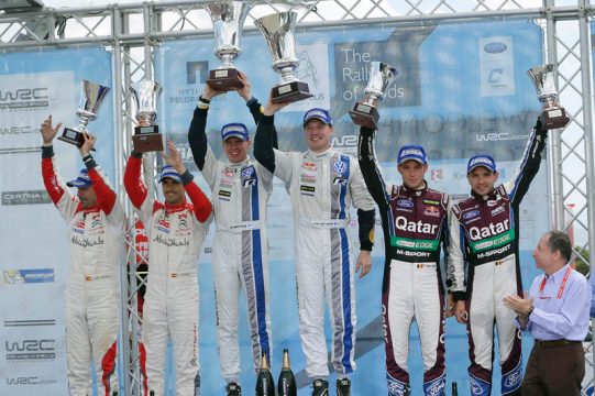 Latvala gewinnt Akropolis-Rallye, Neuville auf Rang drei