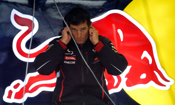 Mark Webber 2012 beim Rennen in Spa-Francorchamps