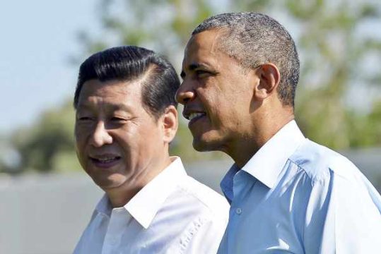 Xi Jinping und Barack Obama auf dem Luxusanwesen in Rancho Mirage