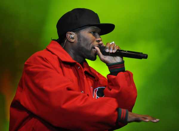 Der US-Rapper 50 Cent am 6. April 2010 in Warschau
