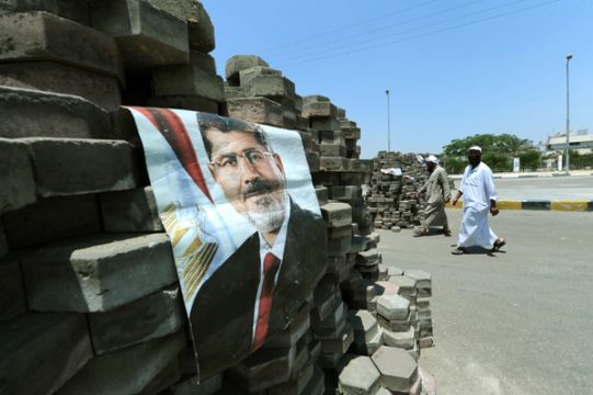Porträt von Mohamed Mursi in Nasr City, Kairo