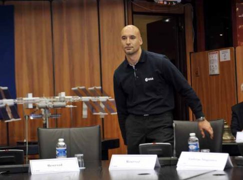 Der italienische Astronaut Luca Parmitano am 20.5.2009 in Paris