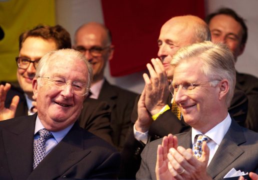 König Albert und Kronprinz Philippe beim Ball im Marollenviertel