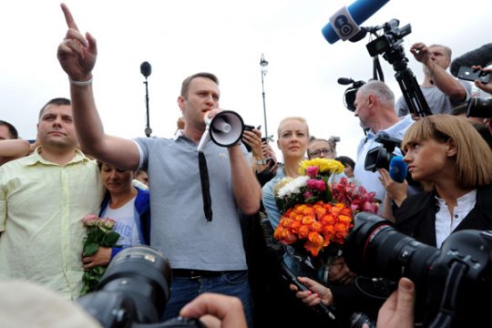 Alexej Nawalny in Moskau begeistert empfangen