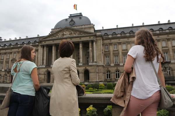 Vor dem Königspalast in Brüssel