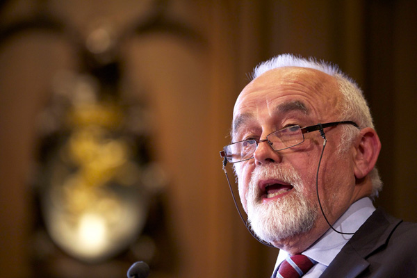 Jan Peumans, der Präsident des flämischen Parlamentes