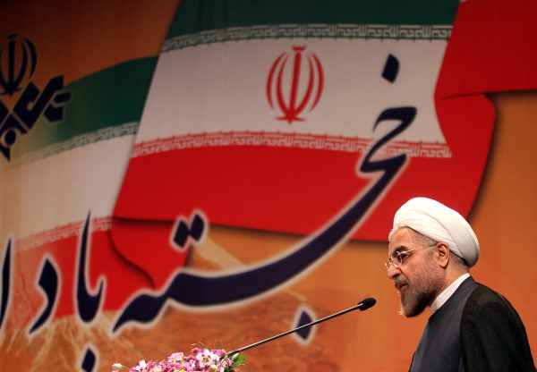 Der neue iranische Präsident Hassan Ruhani am 29. Juni