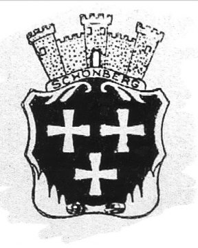 Das künftige Wappen der Ortschaft Schönberg