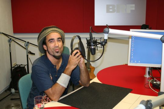 bSebastian Sturm im BRF-Studioi